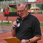 Stadionsprecher bei unzähligen Leichtathletikveranstaltungen, Dieter Ignor. | Foto: Fugmann